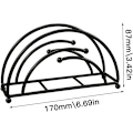 Miniatyrbilde 2 av 5: Serviettholder i bord, bordserviettholder svart servietholder H
