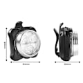 Miniatyrbillede 5 af 5: USB-opladelig LED-cykellampe med 4 faste/blinkende tilstande (rød