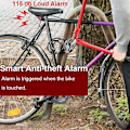 Miniatyrbillede 2 af 5: Cykelalarm baglygte USB opladning super lyse baglygter,