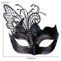 Miniatyrbillede 3 af 4: 2 stk. Kvinders Fjer Masquerade Maske Venetiansk Halloween Mardi