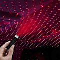 Miniatyrbilde 2 av 6: 2 stk USB rød stjerne nattlys projektor, biltak nattlys,