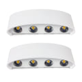 Miniatyrbillede 1 af 7: 2 stk. Moderne Udendørs Vandtætte Væglampe, 8 LED til Hoteller Soveværelse