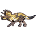 Pikkukuva 1 / 5: 3D Metsä Triceratops Deko Puinen Eläinveistos Seinätaide H:lle