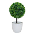 Miniatyrbillede 1 af 5: Små kunstige blomsterkrukker i form af et topiary, i W