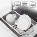 Miniatyrbillede 4 af 5: Rustfrit køkkenvask afløbskurv, udtrækkeligt afløb
