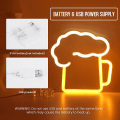 Miniatyrbilde 3 av 5: 1 stk. barlysskilt, LED-neonbardekor, neonveggdekor, Neo