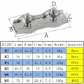 Miniatyrbillede 2 af 5: M2 Duplex Clips Kabelbindere 304 Rustfrit Stål Duplex Linjeklips