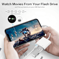 Miniatyrbillede 4 af 5: USB-adapter til kamera, kompatibel med mobiltelefon/pad USB-hun OTG,