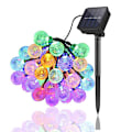 Miniatyrbild 5 av 5: LED-utomhusljusslingor flerfärgade kristallkula fe-ljus