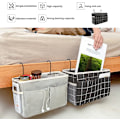 Miniatyrbillede 5 af 5: Sengside Organizer 2 stk. Sengeborde tasker Hængende kurvopbevaring Wate