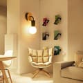 Miniatyrbilde 3 av 5: Moderne Edison E27 Moderne Metall Loft Led Vegglampe Type