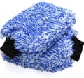 Biltvättvante, 2-pack Premium Cyclone Mikrofiber Biltvättvante (Blå)