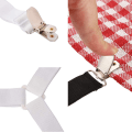Miniatyrbilde 5 av 5: Sengespenneklips 4-pakks trekantsengespenner stropper fester sett 3