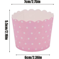 Miniatyrbillede 3 af 5: 100 stk. bagepapirkopper, papir cupcakeforme, til hjem ovn cupcake