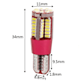 Miniatyrbillede 2 af 4: 10 stk. T10 3014 bil afkodningslampe 57SMD elektrode