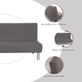 Miniatyrbillede 5 af 5: Sofaovertræk uden armlæn 3-personers universal stretch Clic C