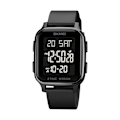 Miniatyrbillede 1 af 5: Afslappet Digital Multifunktionelt Armbåndsur med Nedtællingstimer og LED-lys 50M Vandafvisende (Black)
