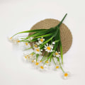 Miniatyrbillede 2 af 4: 4 stk. kunstige Daisy blomster udendørs plast falske blomster dekoration