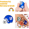 Pikkukuva 2 / 5: Hooves Charm Assorted Random Designs 100kpl PVC-tarvikkeet