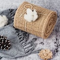 Miniatyrbillede 3 af 5: 15 cm bred hessian - rustik bånd rulle til DIY håndværk håndværk gunst