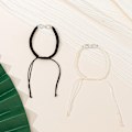 Miniatyrbillede 3 af 5: Uendelighed Armbånd til Kvinder, Håndlavet Sort Tov Flettet Armbånd