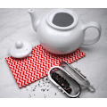 Miniatyrbillede 5 af 5: Flydende krydderiinfuser i rustfrit stål til supper, gryderetter eller store tekande, Jumbo Oval