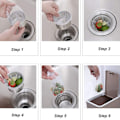 Miniatyrbillede 4 af 7: Køkkenvask Si Strainer Mesh Bag- 200 PCS Engangs Mesh Sink Str