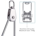 Miniatyrbillede 3 af 5: 4 stk. M25 304 Rustfrit Stål Enkelt Hjul Sving Hjulbelastning