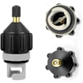 Miniatyrbilde 2 av 5: Ventiladapter, luftpumpeadapter for rask oppblåsing 7,8*3,4 cm kompresseradapter for oppblåsbar båt kajakk kano padlebrett
