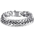 Miniatyrbillede 1 af 5: Armbånd i rustfrit stål, Cuban Chain, til mænd