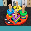 Miniatyrbilde 3 av 5: Leke for småbarn gutter 1-3 år gamle, treform sorter, tre