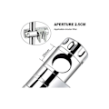 Miniatyrbild 4 av 4: Handduschhållare, Väggmonterad Duschstång Justerbar Duschstång Duschhållare Notch Grade ABS Plast Krom Finish, 18-25mm