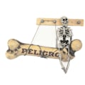 Miniatyrbillede 5 af 5: Halloween mini skelet kostume simulation kranie skelet spøgelse