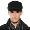 Miniatyrbilde 3 av 5: Hatt for menn, flat topp beret, justerbar flat topp hatt, høst, kort - S