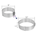 Miniatyrbild 2 av 5: Ring Cutter Layer Cake Slicer, Justerbar Ring 7 Lager Mouss