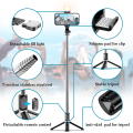 Miniatyrbilde 2 av 5: Svart - 1 stk Selfie Lightening Tripod Bluetooth Selfie Stick Lang