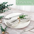 Miniatyrbild 5 av 5: (6 stycken) Vår påsk servettringar set rustik eukalyptus servett