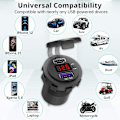 Miniatyrbilde 4 av 5: 12V USB C-billaderuttak, Ouffun Dual PD & QC 3.0-porter