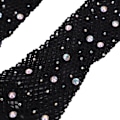 Miniatyrbillede 2 af 5: Rhinestone Lange Net Handsker Fiskenet Handsker S