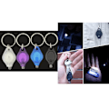 Pikkukuva 1 / 5: 4 kpl (valkoinen+violetti+sininen+musta) Mini LED-avainperä kannettava Ultra