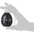 Miniatyrbilde 4 av 5: Lotde 4 Svart Eggformet Mekanisk Timer
