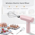 Miniatyrbillede 2 af 4: Elektrisk håndmixer i rustfrit stål, USB-genopladelig elektrisk H