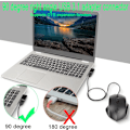 Miniatyrbillede 5 af 5: 90° vinklet USB 3.1-adapter 10 Gbps USB 3.1 han til hun, højre vinklet USB A 3.1-stikkonverter, understøtter dataoverførsel, OTG, 3A-opladning, 2 stk. (højre vinklet sidealbue)