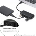 Miniatyrbilde 3 av 5: (Type C)Salg - AGILITY, Full USB-uttak, USB 3.0 Power Strip Hub,