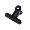 Miniatyrbillede 1 af 4: 10 x 50mm Sorte Bulldog Bindende Papirclips / Metalhængslede Folde