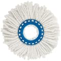 Hvide Clean Twist Disc Mop Udskiftningshoveder, Ideelle til Fliser og