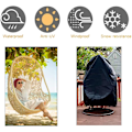 Pikkukuva 2 / 5: Patio Egg Chair Covers with Zipper, Durable Large Wicker Egg