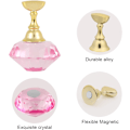 Miniatyrbillede 4 af 5: Neglekunst Display Stativ (Pink) med Magnetisk Holder og Krystal Ba