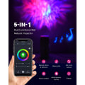Miniatyrbillede 4 af 5: LED Stjerneprojektor (Hvid), Smart Stjernelys Galaxy Pro