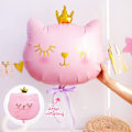 Miniatyrbillede 4 af 5: Katteballoner, 5 stk. Killinger Folie Ballon, Sort Kattehoved Form Ba